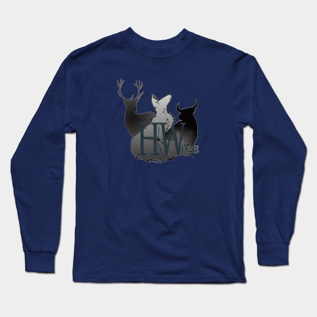 Vixen Stag and Bull HotWife design Long Sleeve T-Shirt by Vixen Games